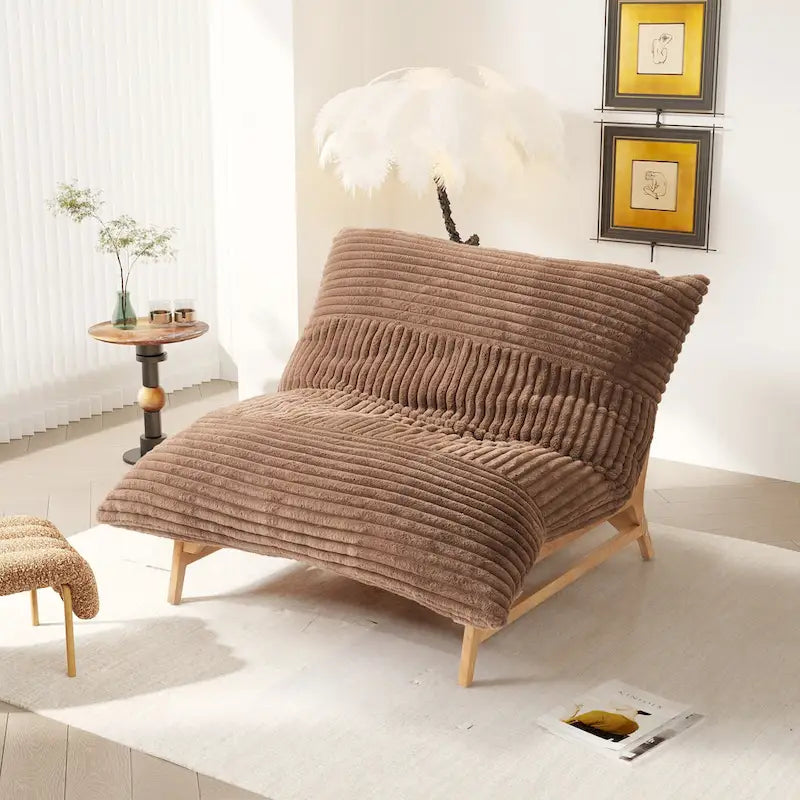 Grand pouf poire Fauteuil de loisirs moderne Canapé-lit confortable Fauteuil de salon pour salon ou chambre à coucher