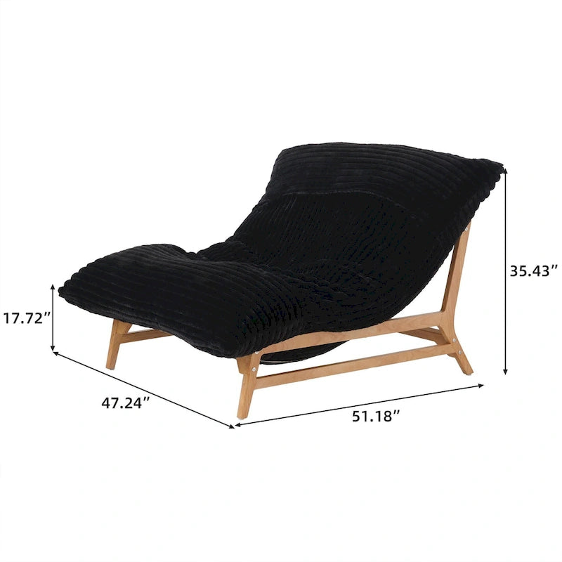 Grand pouf poire Fauteuil de loisirs moderne Canapé-lit confortable Fauteuil de salon pour salon ou chambre à coucher