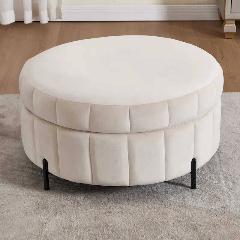 Fauteuil pivotant moderne 40.4W avec pouf