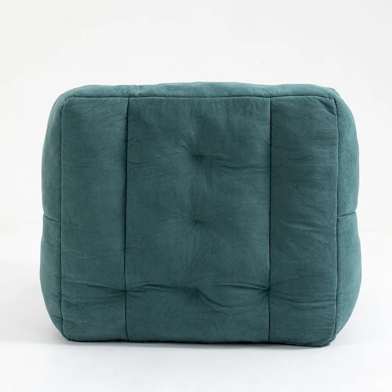 Fauteuil d'appoint moderne 38.5 en velours avec mousse à mémoire de forme et ottoman pour salon