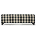 Banc de rangement rembourré moderne pour entrée de salon