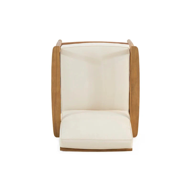 Salon de jardin 4 places en bois d’acacia Willowbrook par Christopher Knight Home