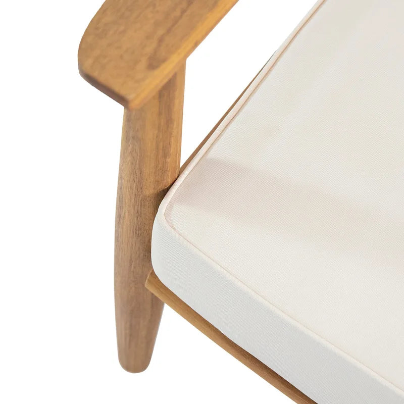 Salon de jardin 4 places en bois d’acacia Willowbrook par Christopher Knight Home