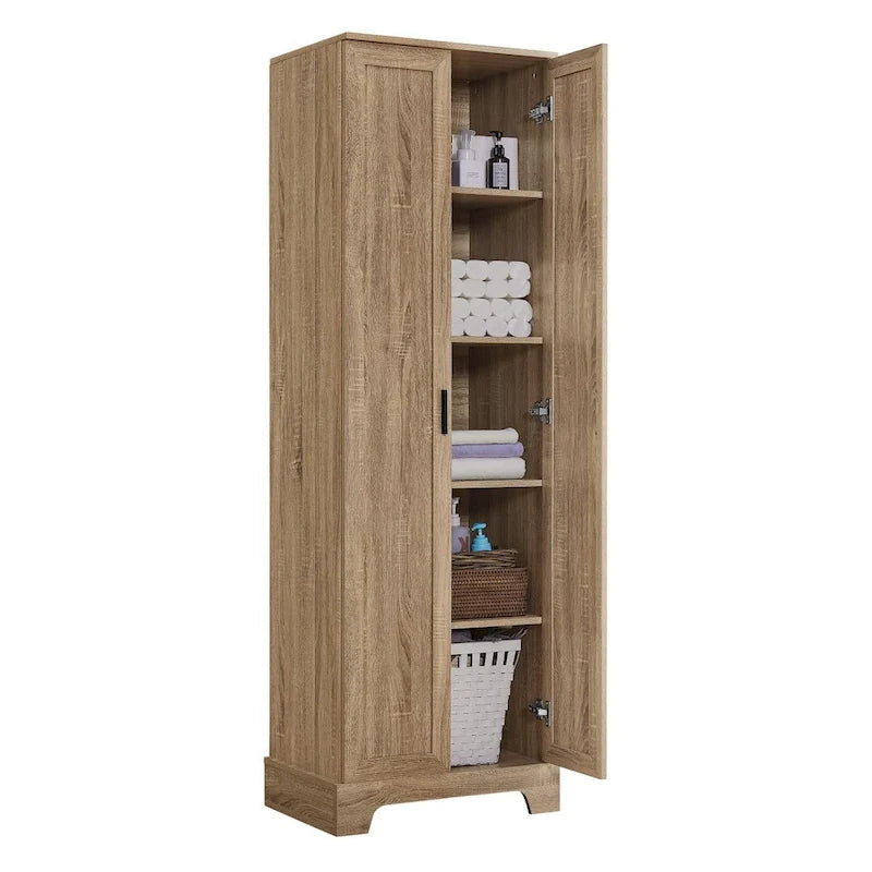 Armoire de rangement à deux portes pour salle de bains