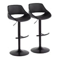 LumiSource Lot de 2 tabourets de bar réglables Fabrico en PU