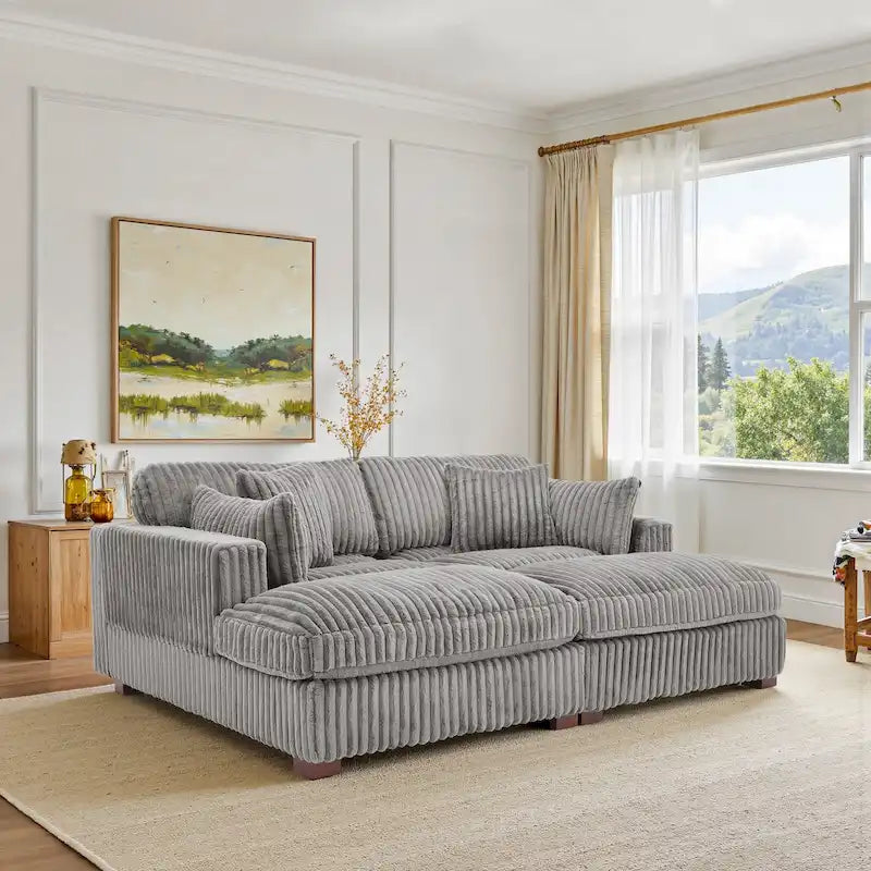 Canapé modulaire en tissu pour salon et chambre à coucher