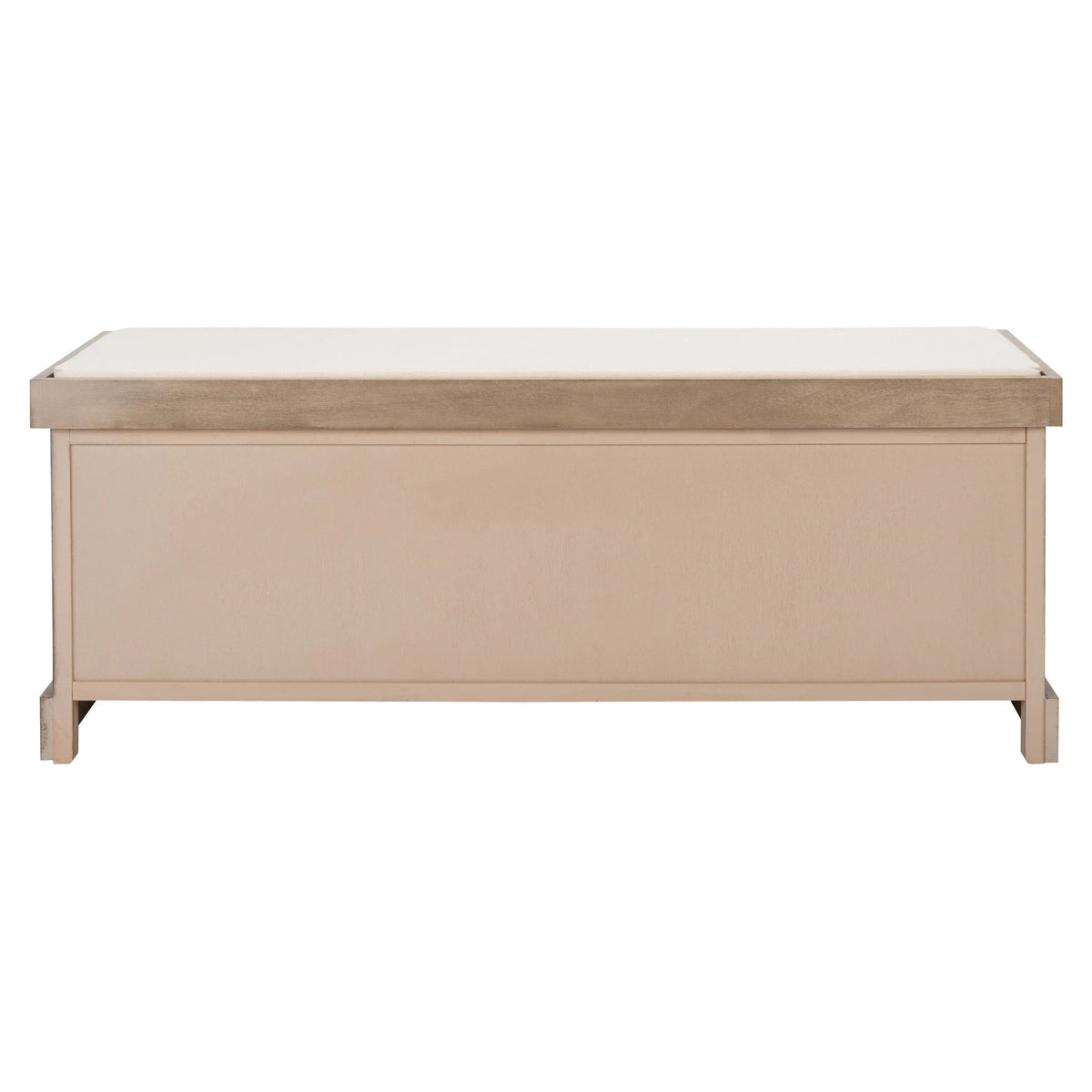 Banc de rangement SAFAVIEH Fiorello avec coussin et 3 tiroirs - 47,3 L x 15 P x 19 H - 47 L x 15 P x 19 H