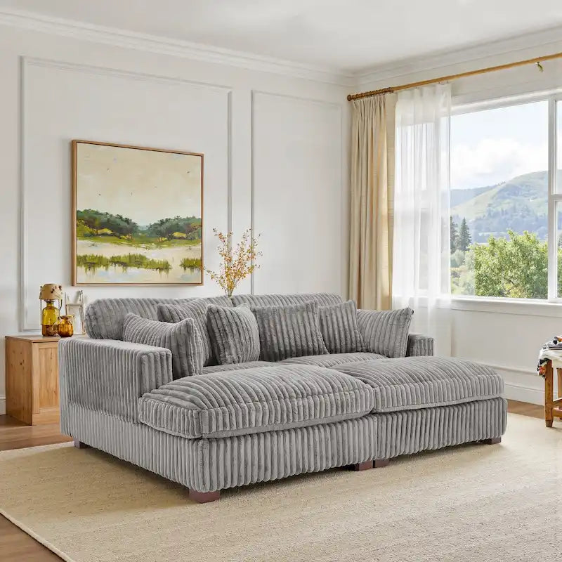 Canapé modulaire en tissu pour salon et chambre à coucher