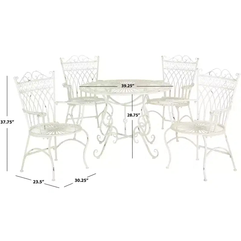 Ensemble de patio 5 pièces Thessaly - Intérieur/extérieur - PAT5003 - Safavieh