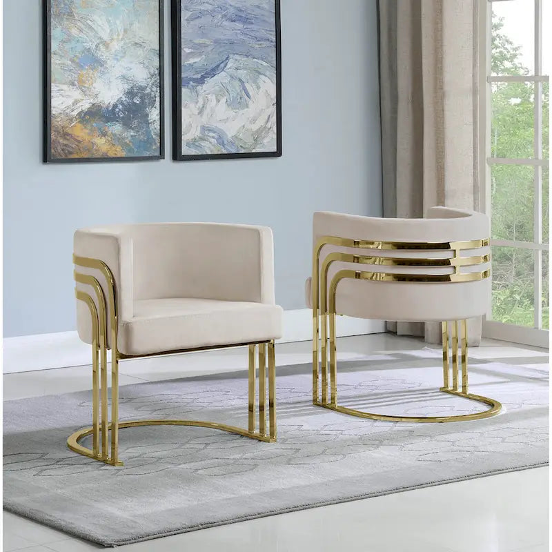 Meilleur Fauteuil d'appoint 1 place avec piètement doré