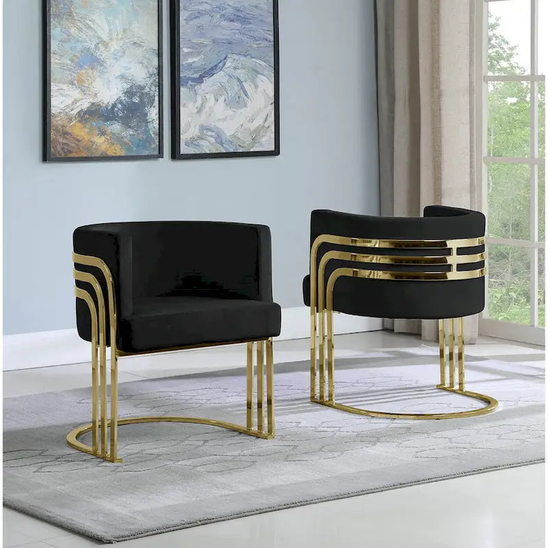 Meilleur Fauteuil d'appoint 1 place avec piètement doré