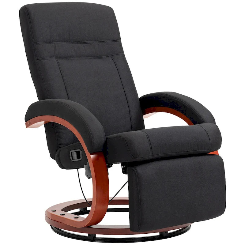 Fauteuil inclinable manuel pour adultes, fauteuil inclinable pivotant réglable avec repose-pieds