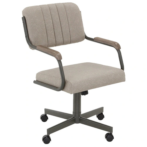 Chaises de salle à manger Caster gris marine, finition grise (lot de 2)