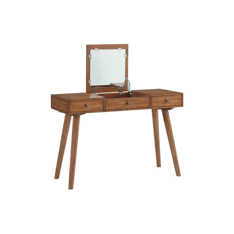 Meuble-lavabo/Bureau à 2 tiroirs Mid-Century Modern 44