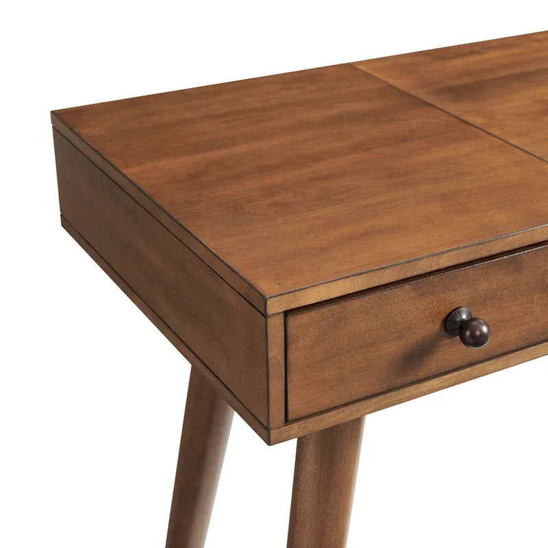 Meuble-lavabo/Bureau à 2 tiroirs Mid-Century Modern 44