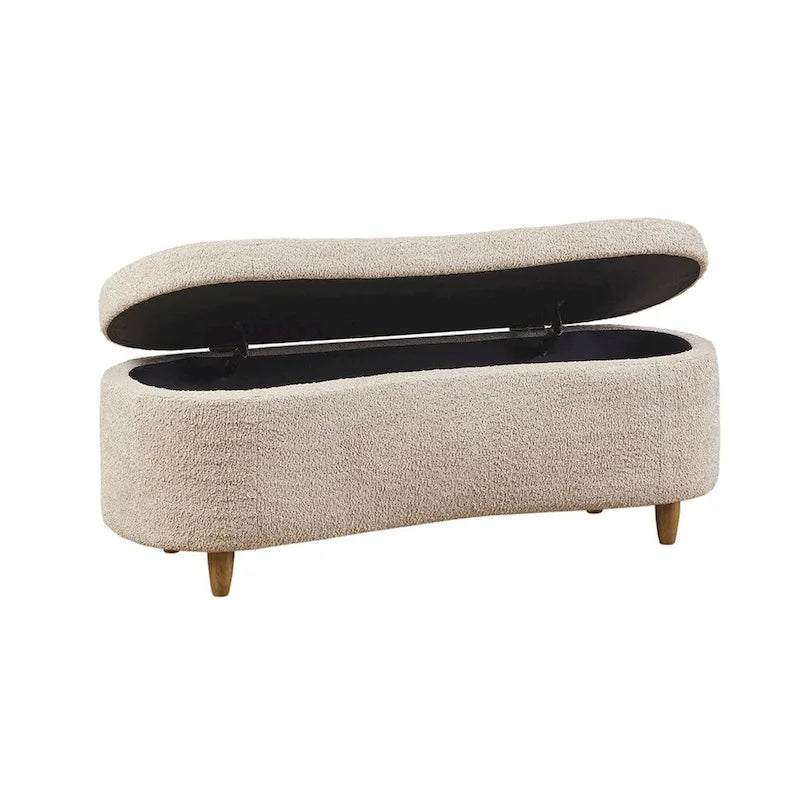 Banc de rangement à couvercle rabattable