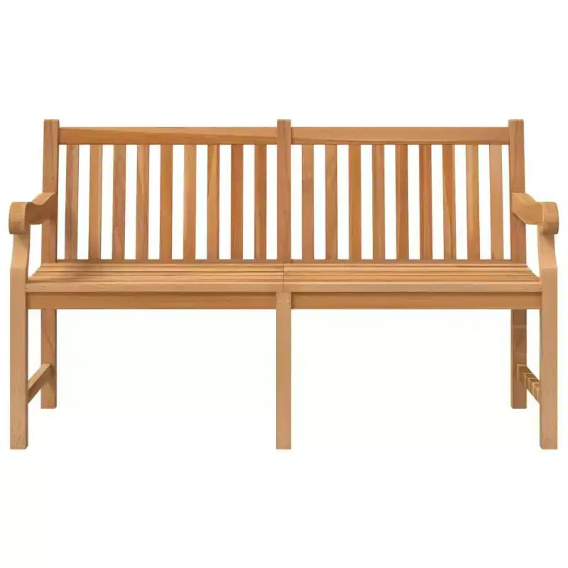 vidaXL Banc de jardin en teck massif Mobilier de terrasse d'extérieur