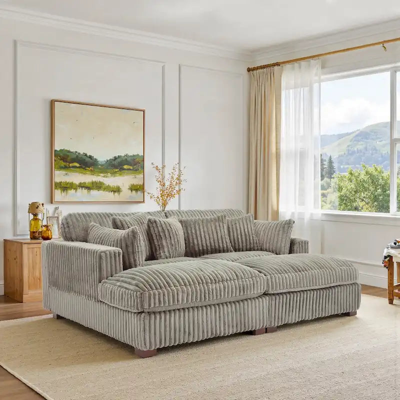 Canapé modulaire en tissu pour salon et chambre à coucher