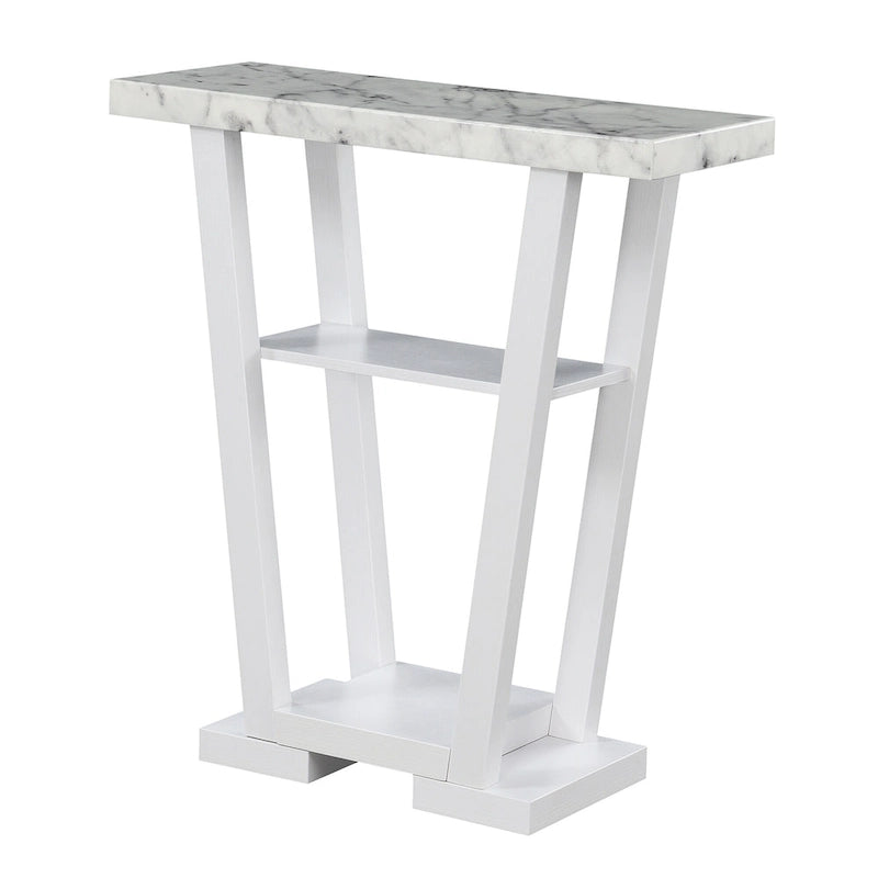 Table console Newport V avec étagères de Convenience Concepts