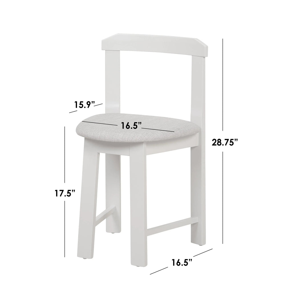 Ensemble de salle à manger rond compact 5 pièces Harrisburg Tobey