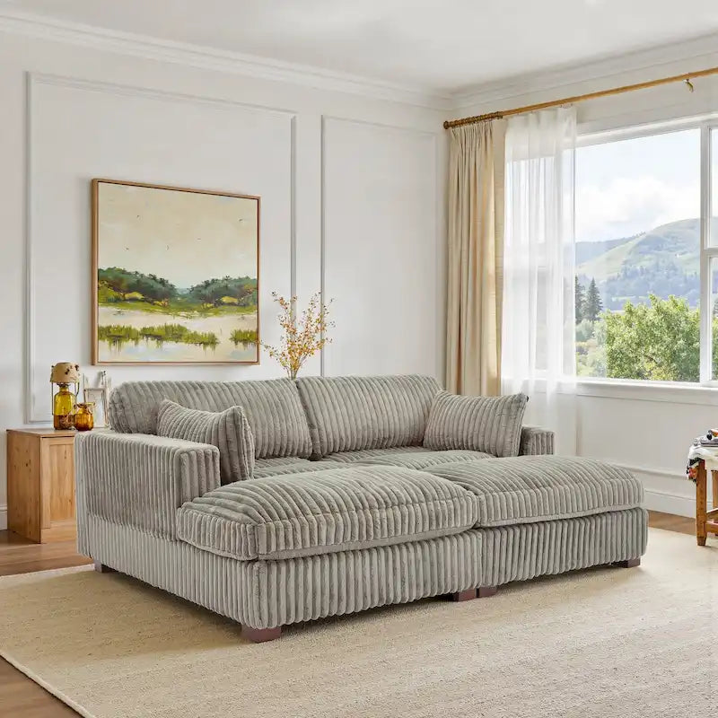 Canapé modulaire en tissu pour salon et chambre à coucher
