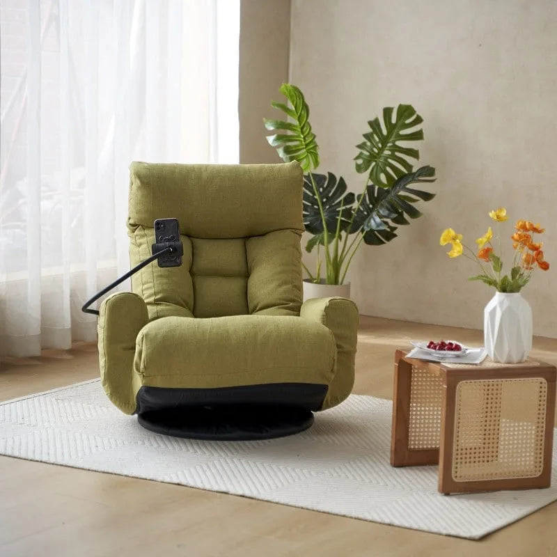 Fauteuil de jeu de sol ergonomique, pivotant et inclinable