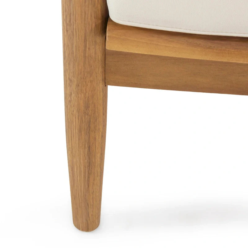 Salon de jardin 4 places en bois d’acacia Willowbrook par Christopher Knight Home