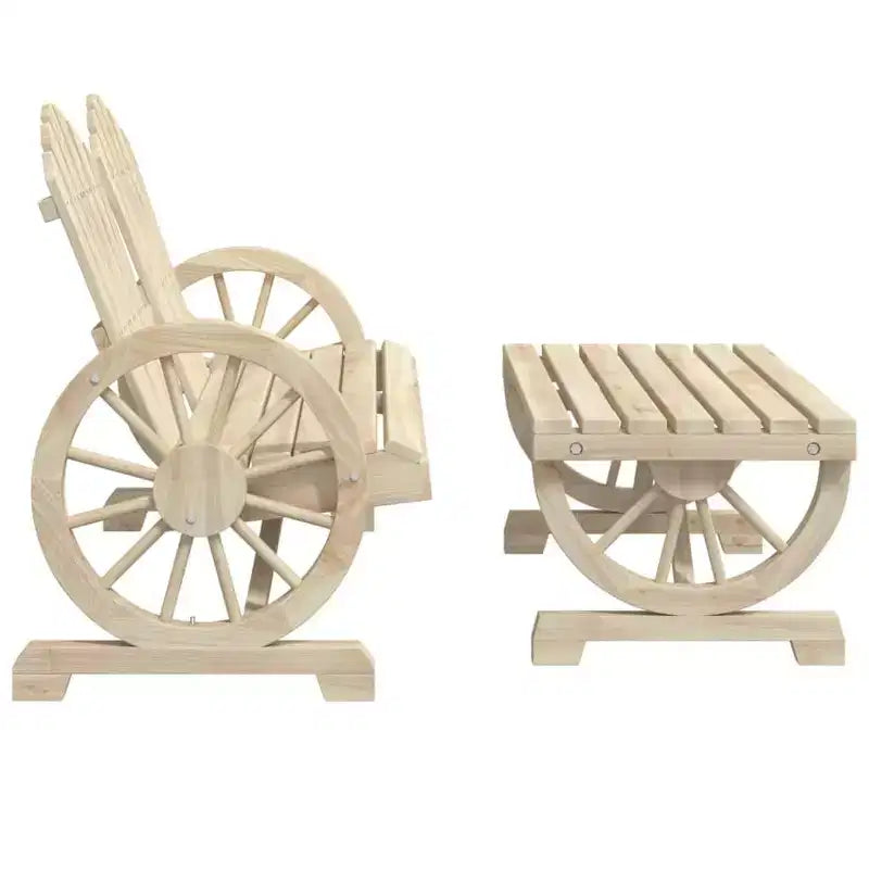 vidaXL Ensemble de salon de jardin Meubles d'extérieur 4 pièces Bois de sapin massif