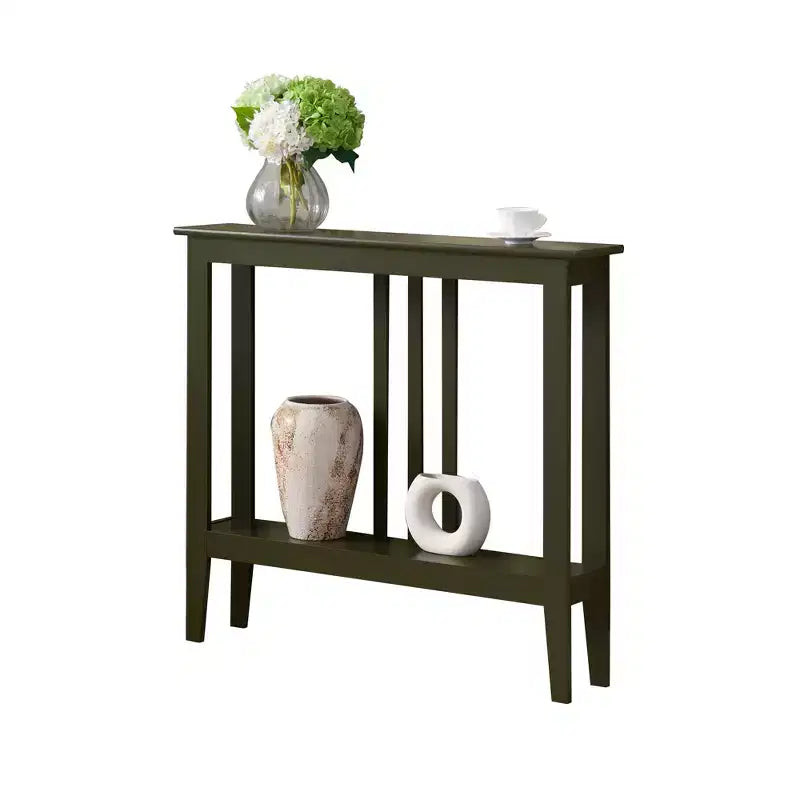 Console étroite avec étagères pour entrée, couloir ou salon