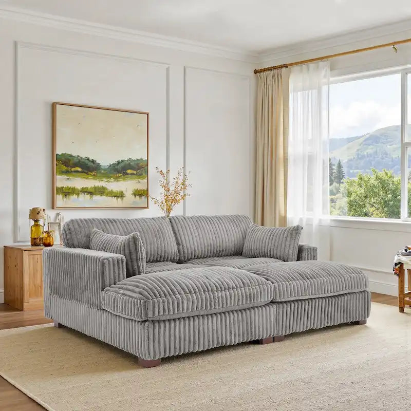 Canapé modulaire en tissu pour salon et chambre à coucher